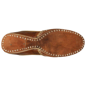 Plain Dark Brown Handcrafted Juti for Man