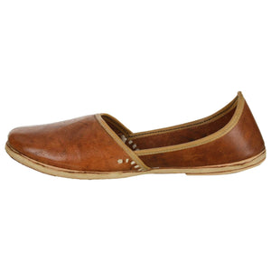 Dark Brown Handmade Jutti for Man
