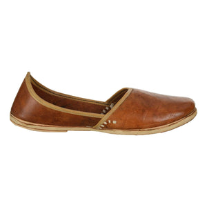 Dark Brown Handcrafted Leather Boys Mojdi