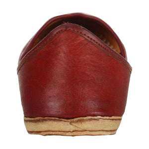 Maroon Handmade Leather Jutti for Man