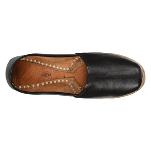 Black Handcrafted Mojdi for Man