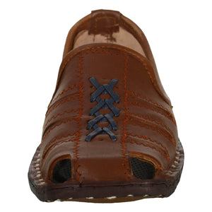 Brick Orange Handcrafted Leather Mojrai for Man