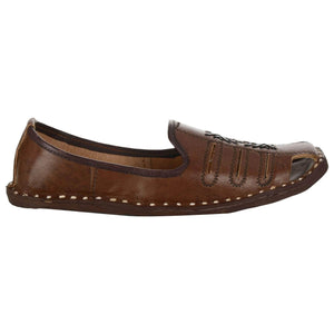 Chocolate Brown Handcrafted Leather Boys Mojdi