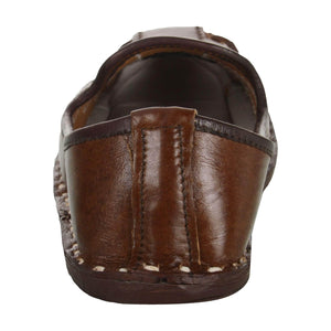 Chocolate Brown Handmade Leather Jutti for Man