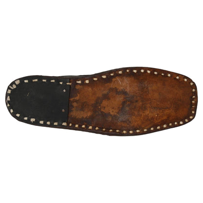Plain Dark Brown Handcrafted Juti for Man