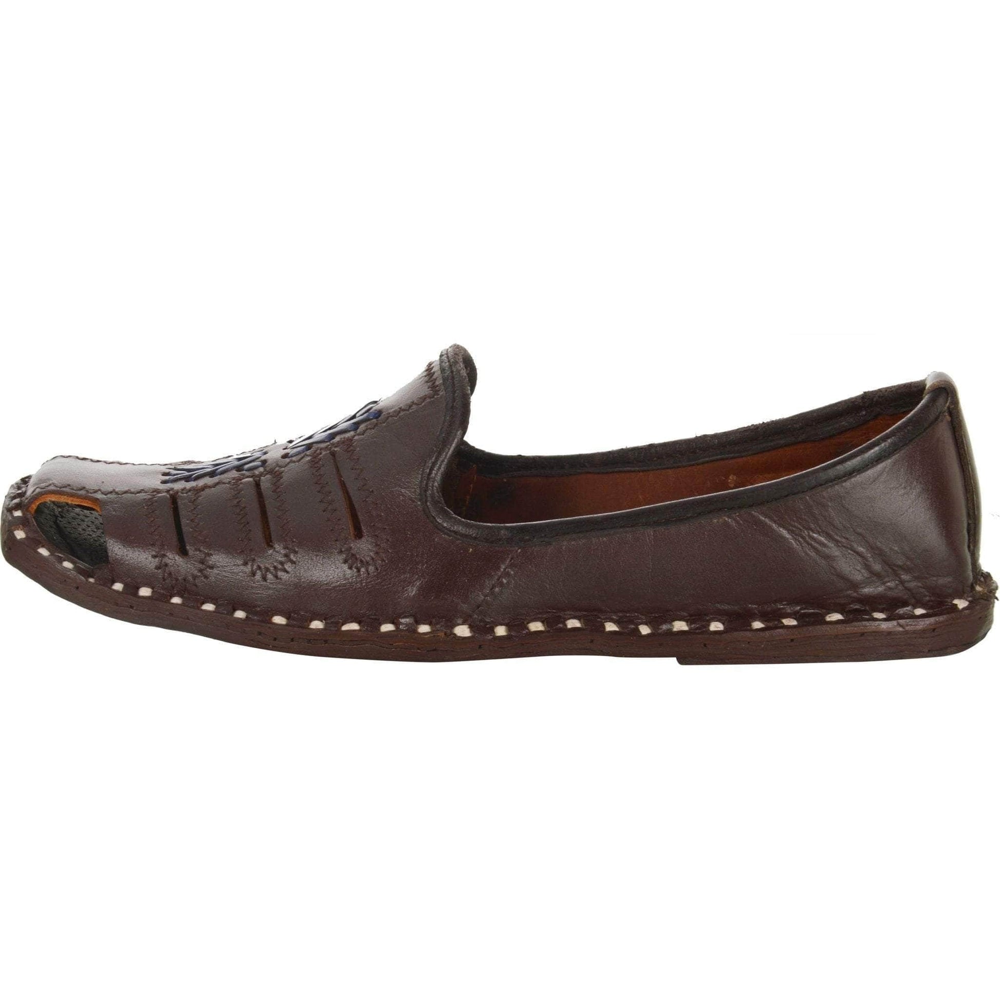 Dark Brown Handmade Jutti for Man