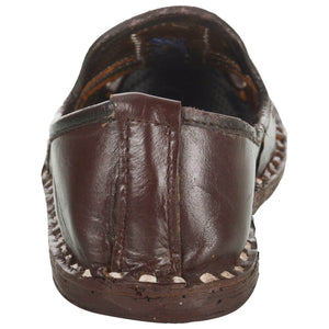 Dark Brown Handmade Leather Jutti for Man
